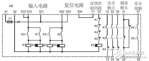 安全繼電器工作原理、接線圖、使用方法